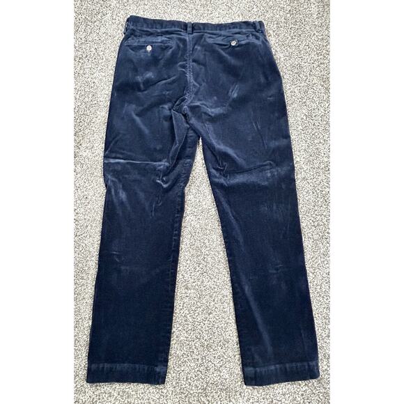 Polo Ralph Lauren Corduroy Stretch Straight Fit Pants Men's 34 x 32 Navy Blue - Picture 9 of 12